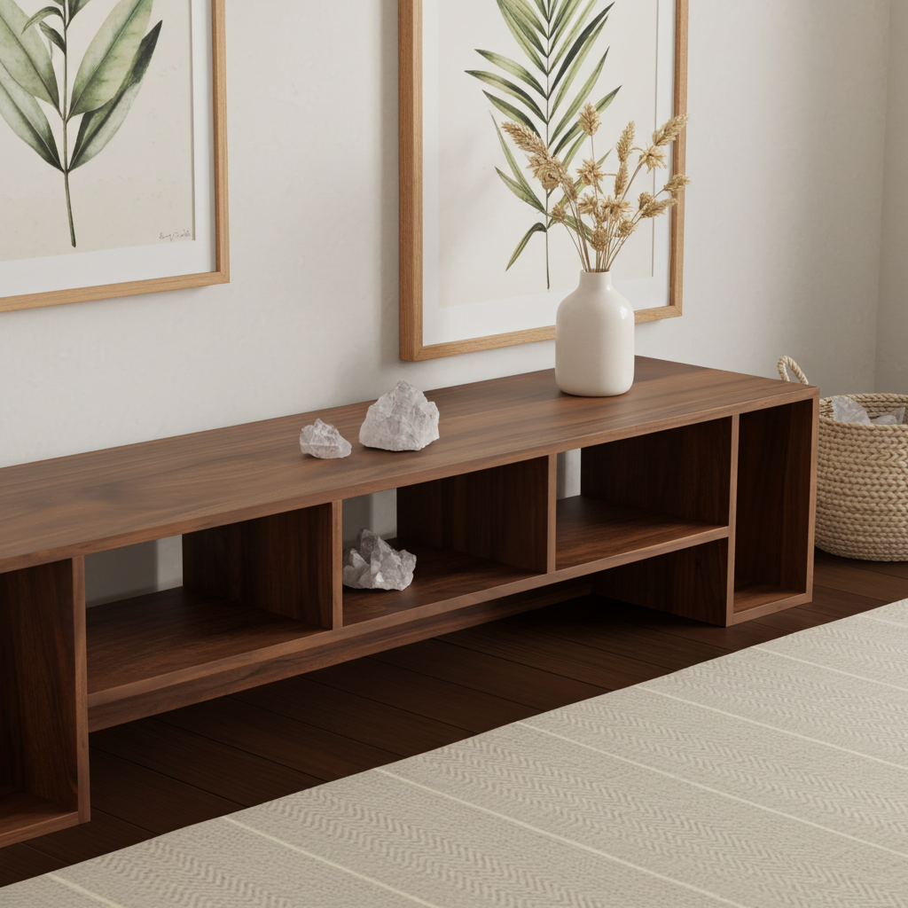 The Elm Walnut TV Unit