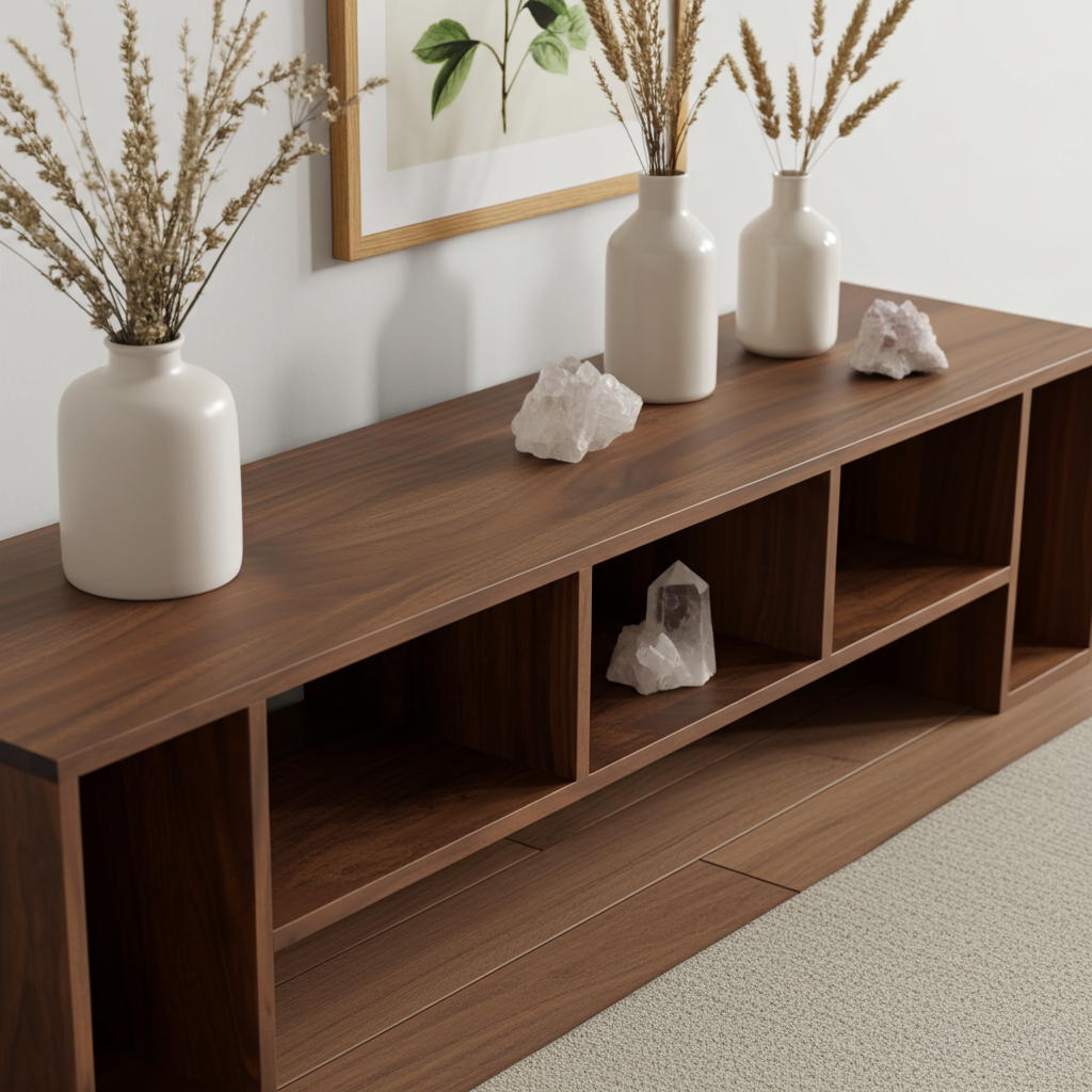 The Elm Walnut TV Unit