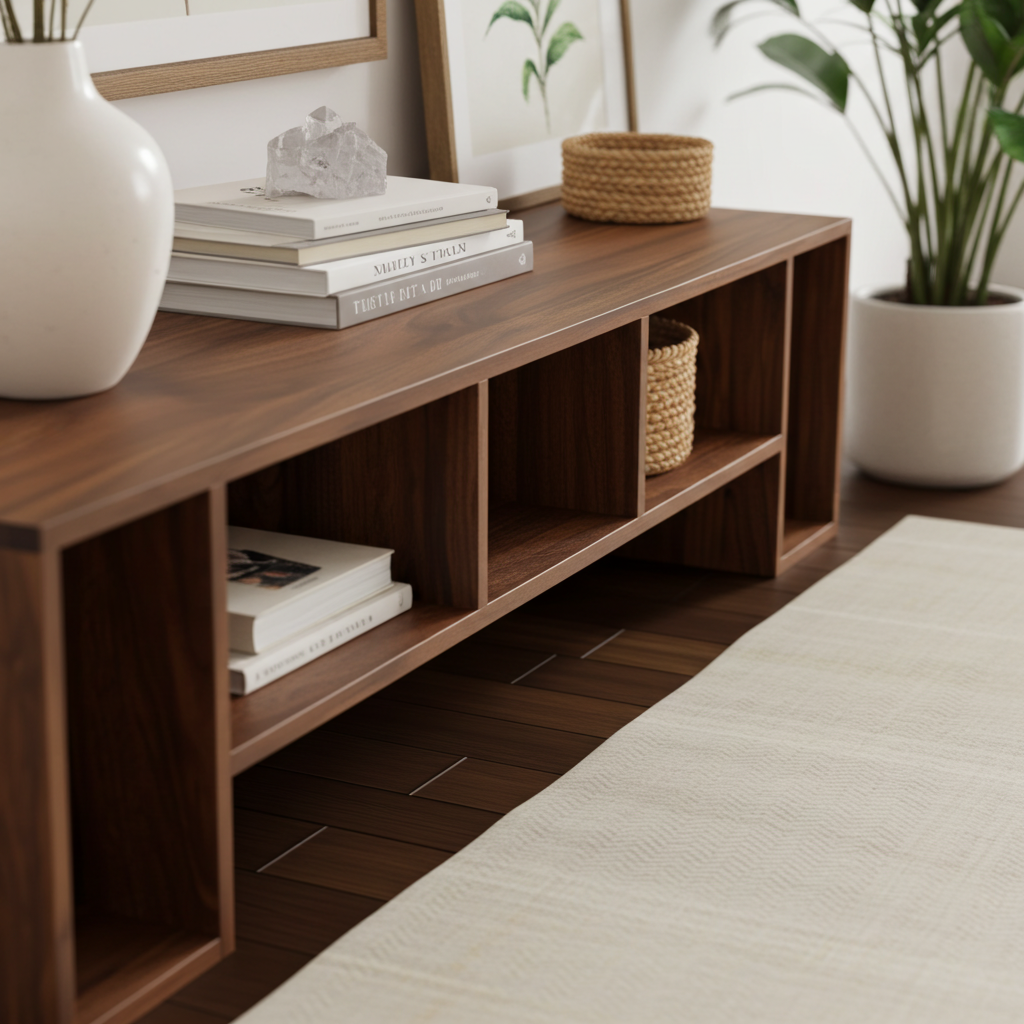 The Elm Walnut TV Unit