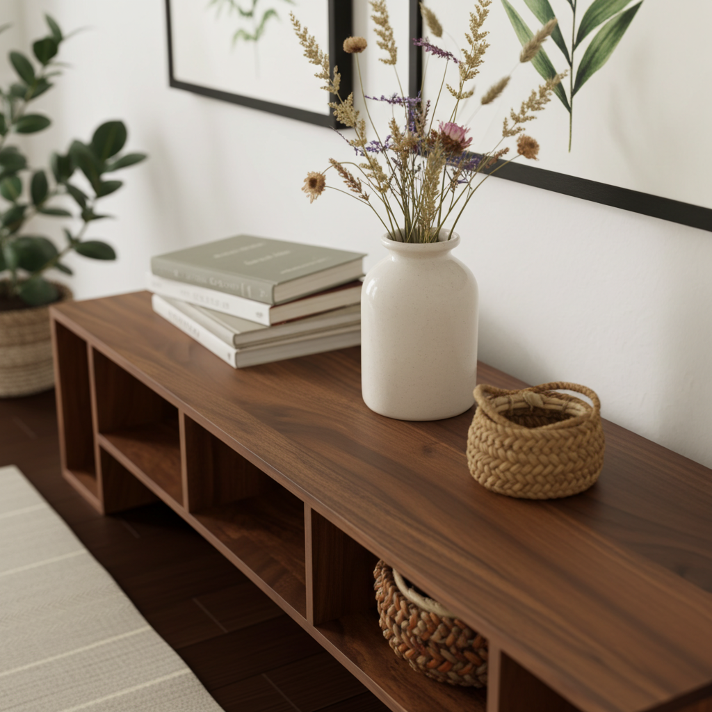 The Elm Walnut TV Unit