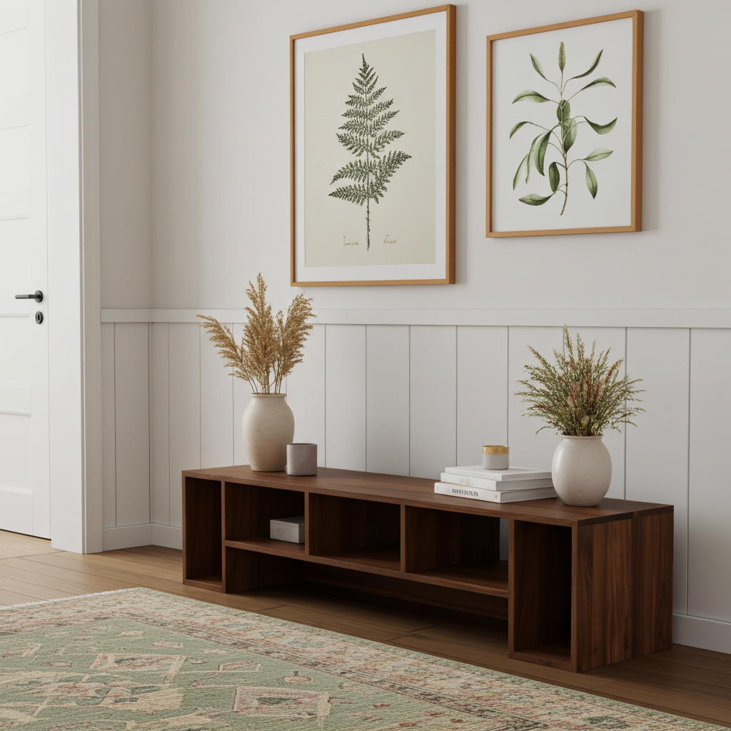 The Elm Walnut TV Unit