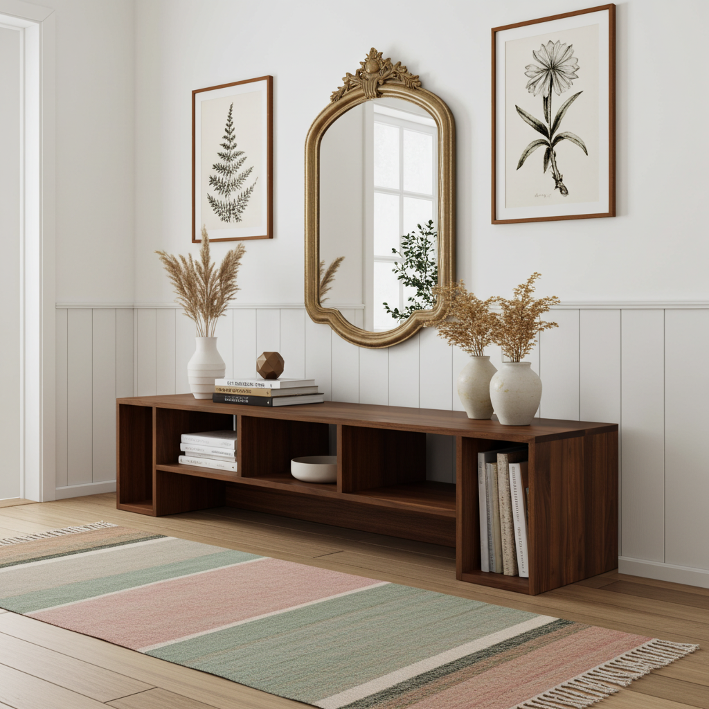 The Elm Walnut TV Unit