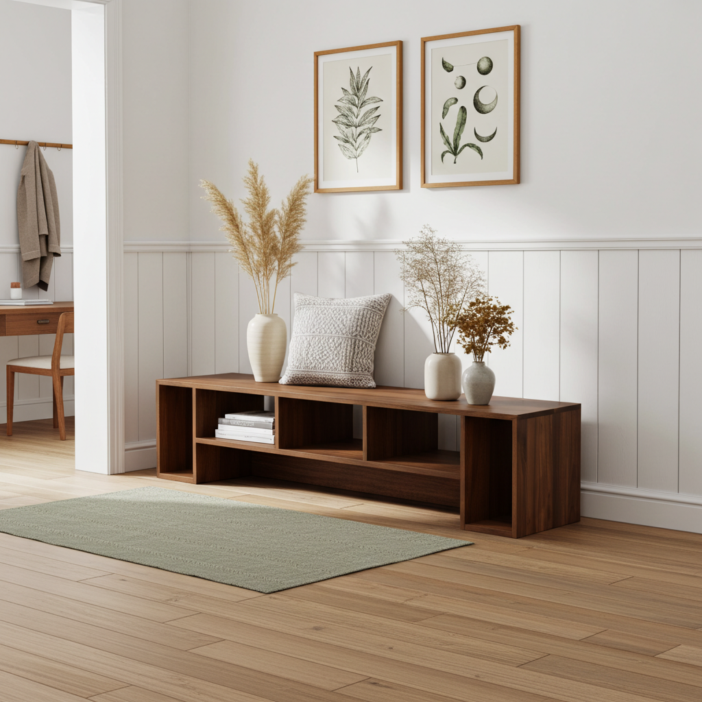 The Elm Walnut TV Unit