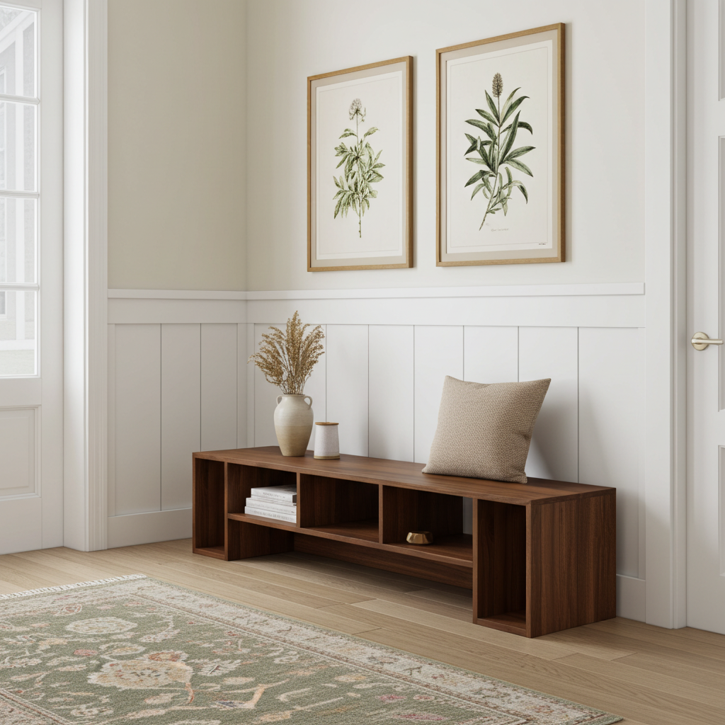 The Elm Walnut TV Unit