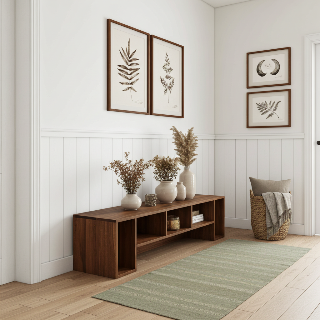 The Elm Walnut TV Unit