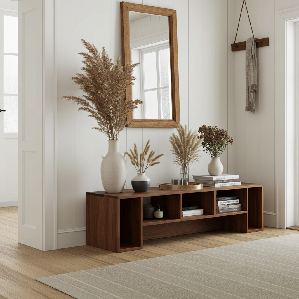 The Elm Walnut TV Unit