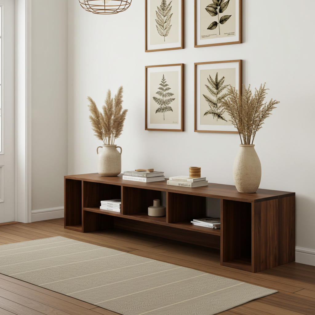 The Elm Walnut TV Unit