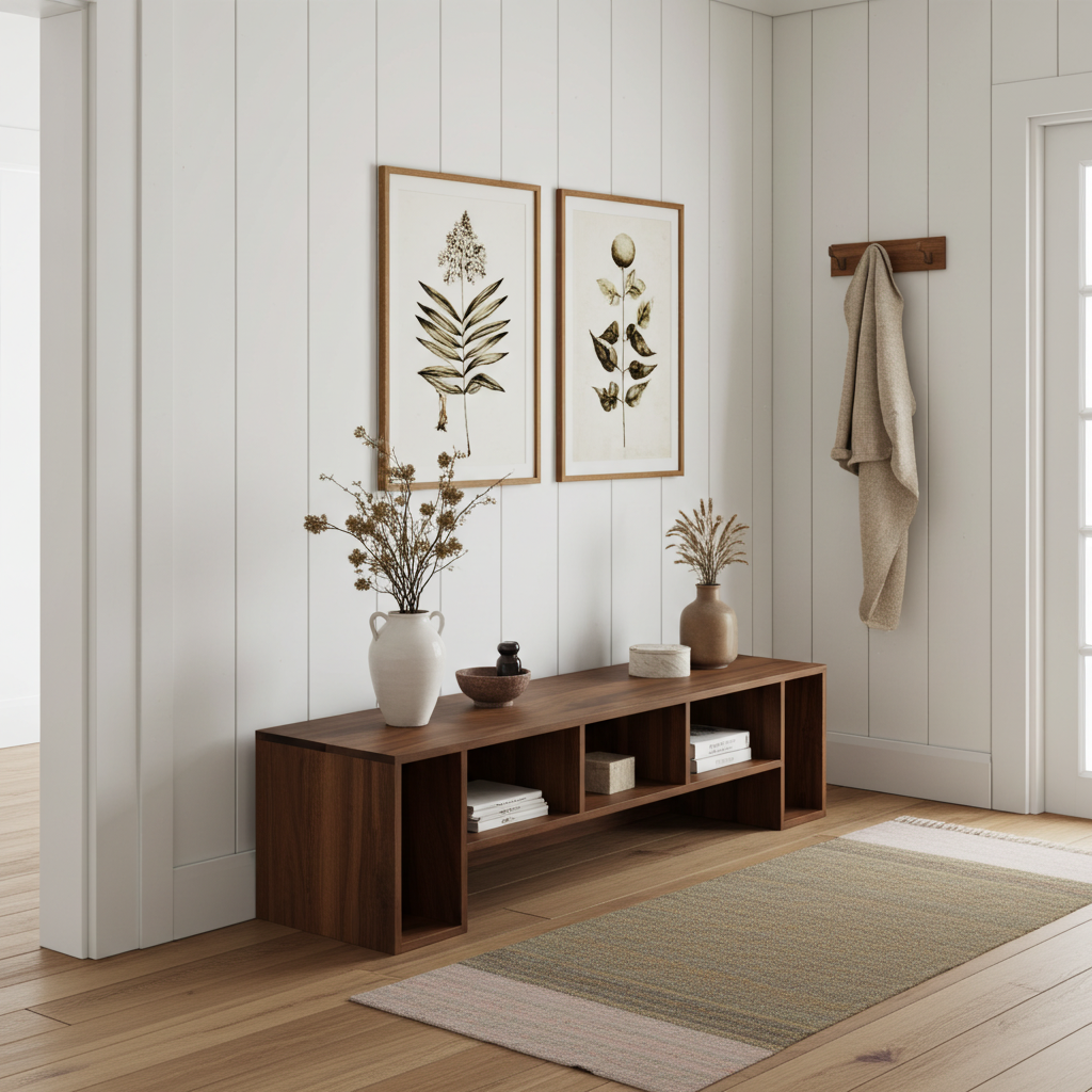 The Elm Walnut TV Unit