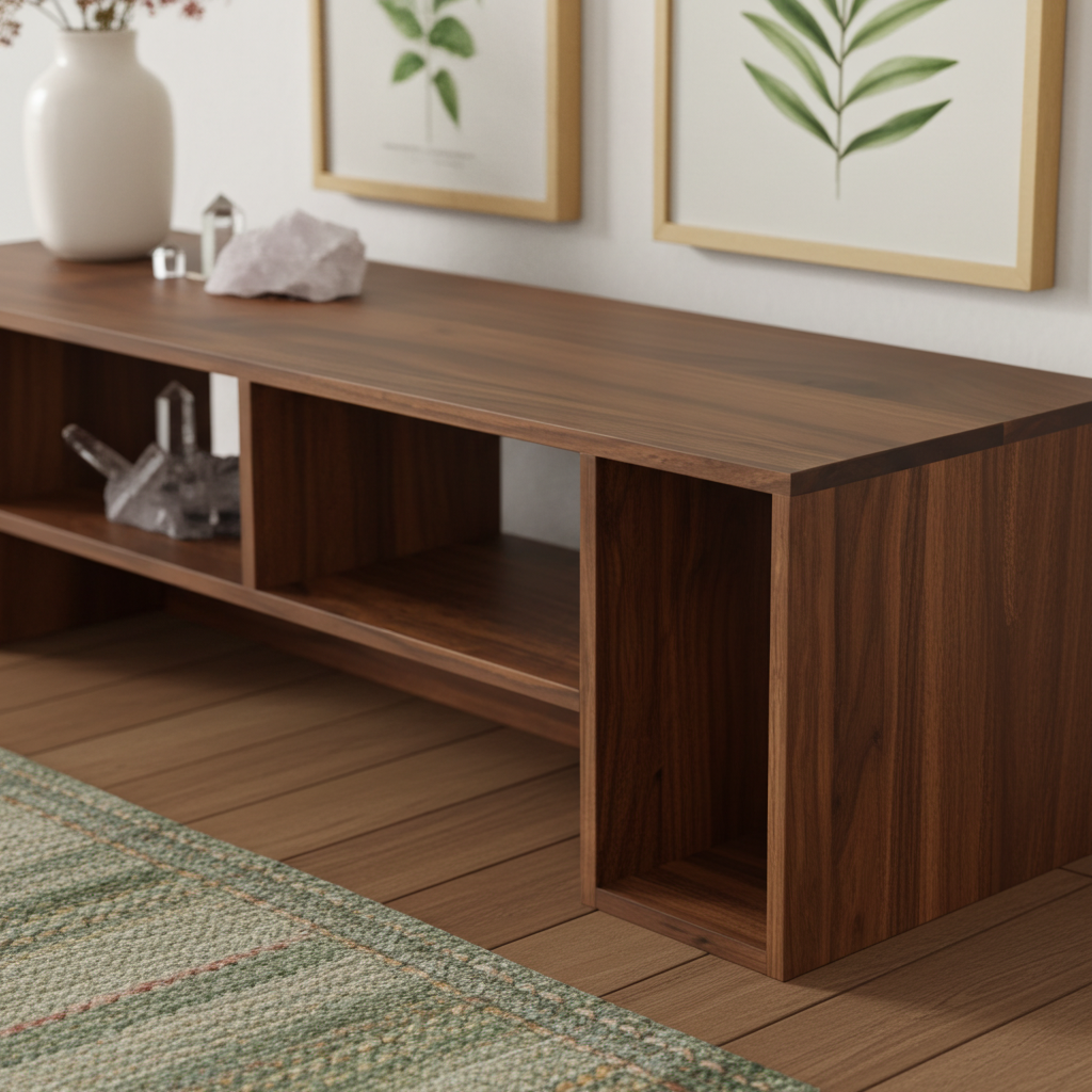 The Elm Walnut TV Unit