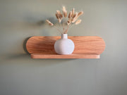 Solid Oak Half Moon Shelf