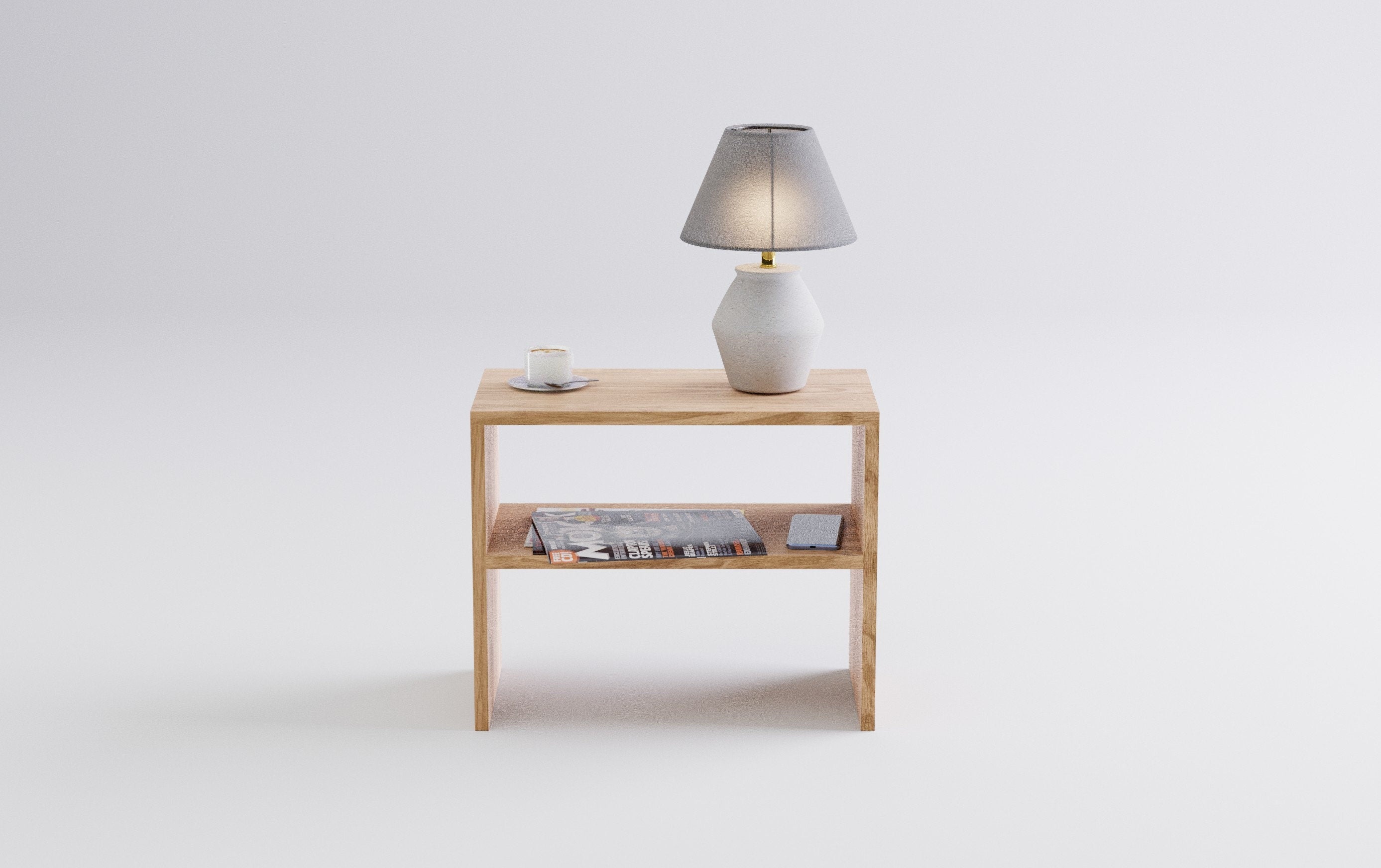 American Oak Side Table