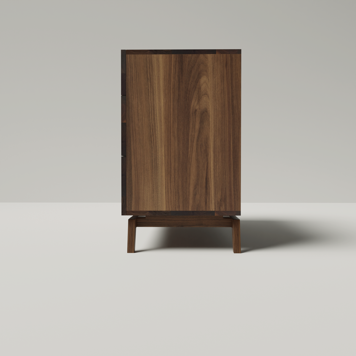 Bodhi Solid Walnut Chest Of Drawers Sideboard