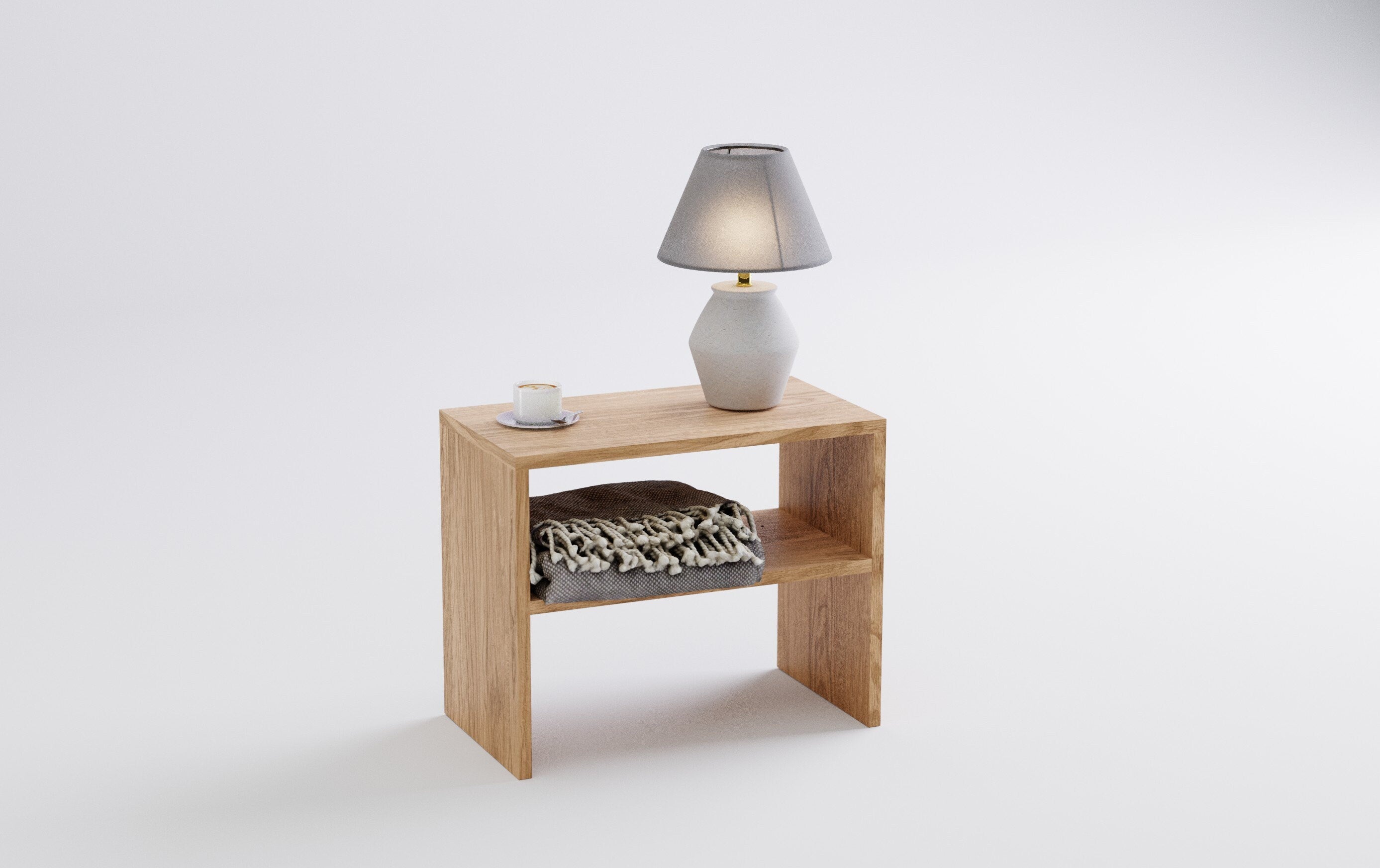 American Oak Side Table