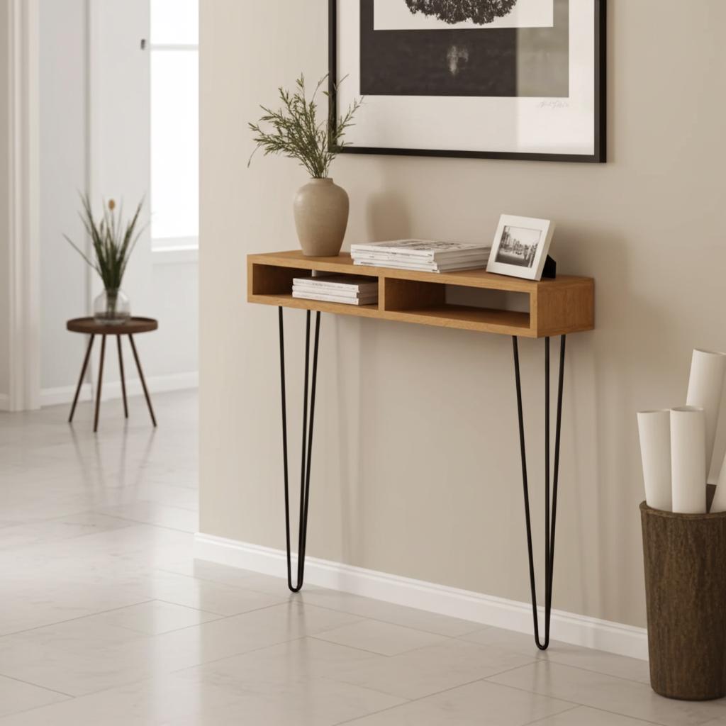 Oak Console Table / Entryway Console