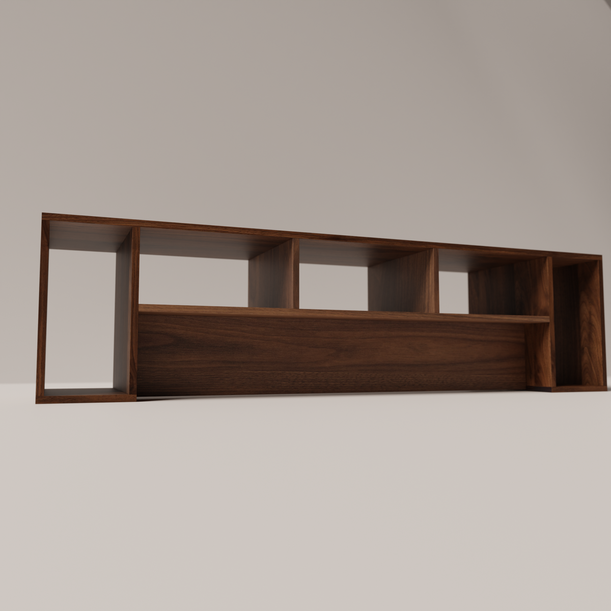 Solid Black Walnut TV Unit