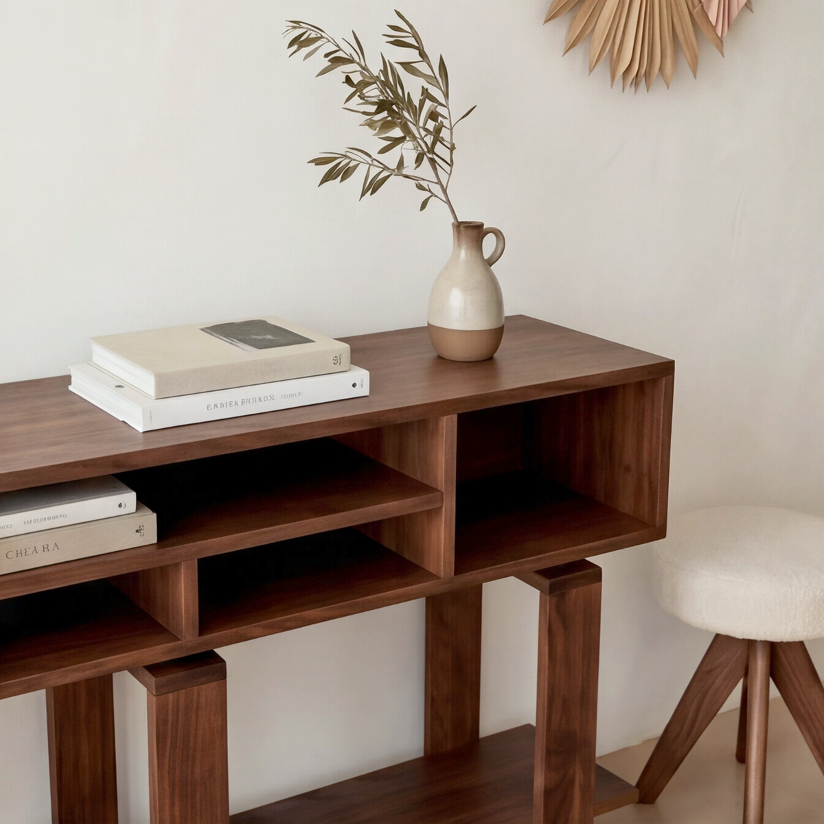 Bodhi Solid Black Walnut Console Table