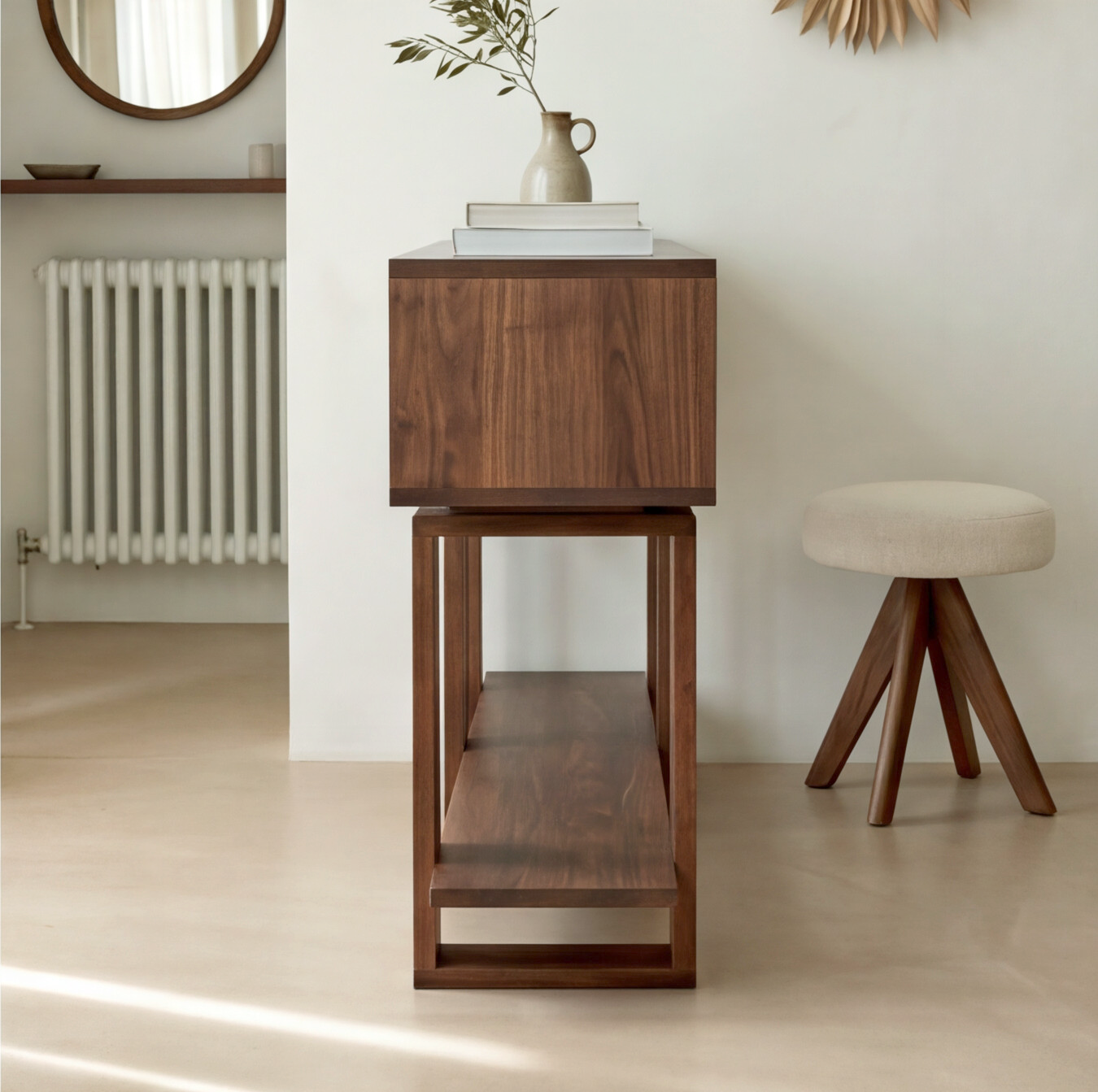 Bodhi Solid Black Walnut Console Table