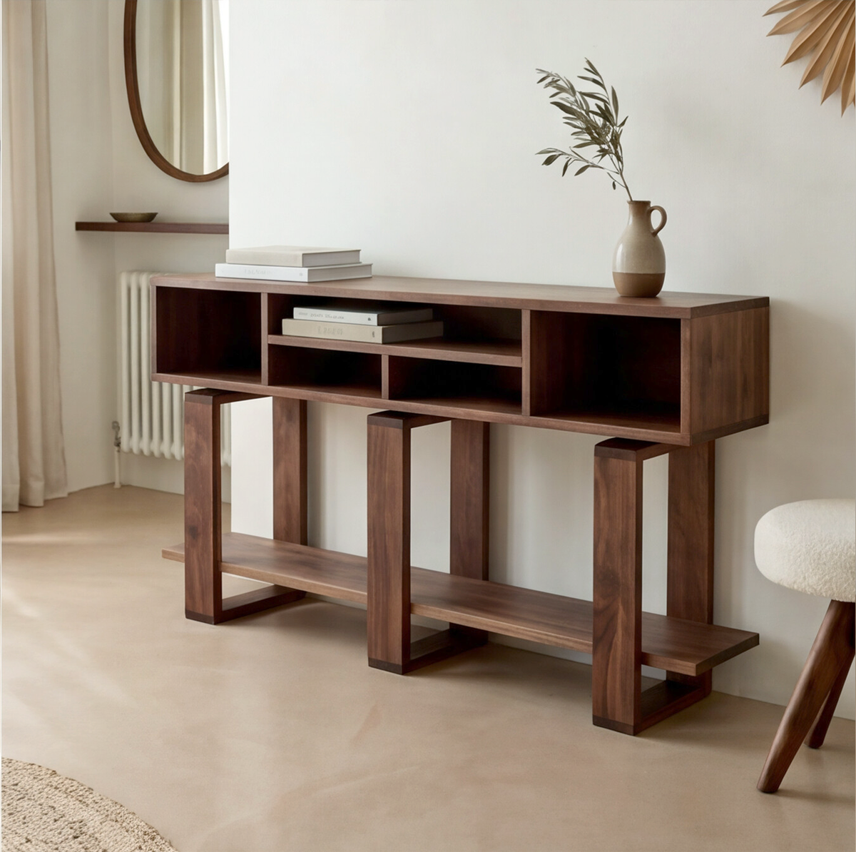 Bodhi Solid Black Walnut Console Table