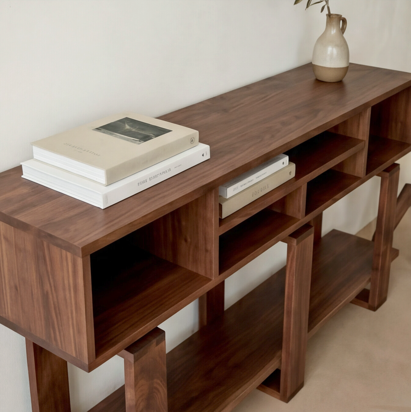 Bodhi Solid Black Walnut Console Table