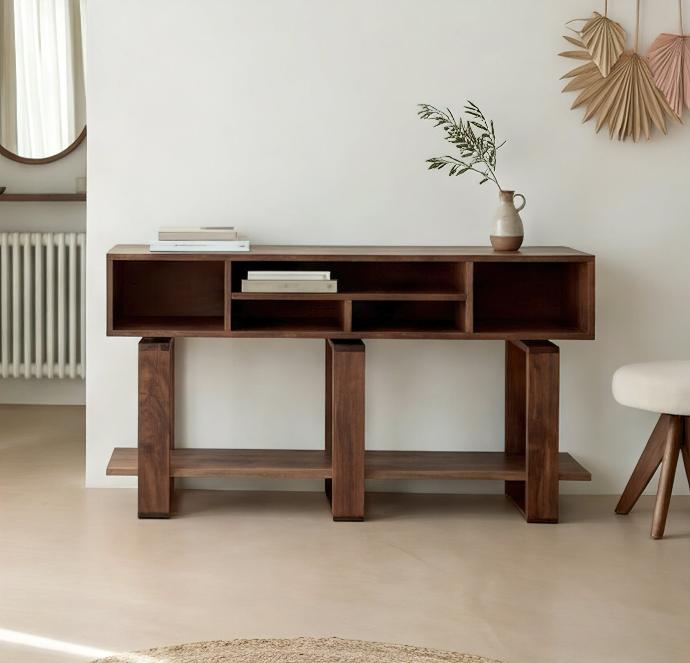 Bodhi Solid Black Walnut Console Table