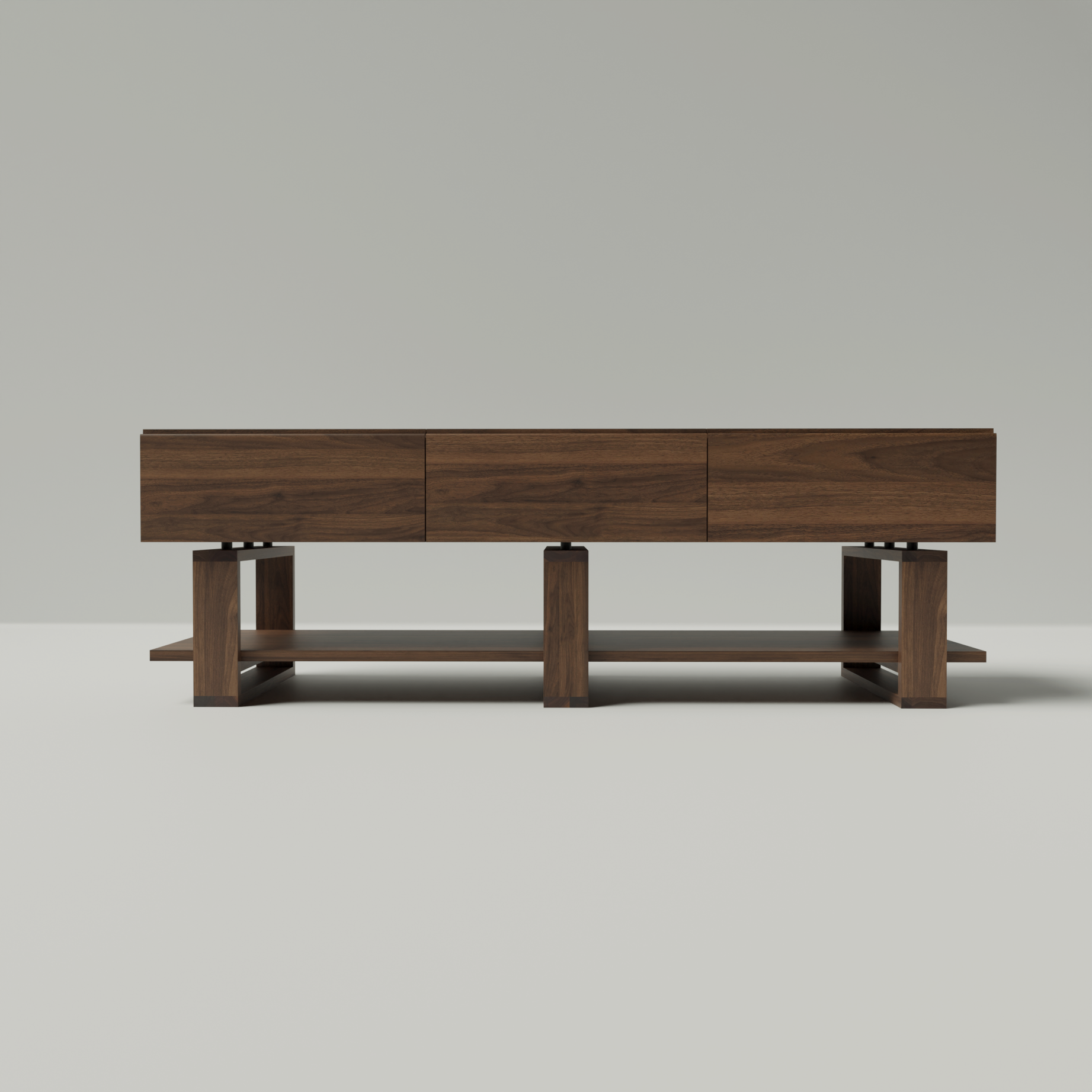 Sideboard „Bodhi“ aus Schwarznussbaumholz