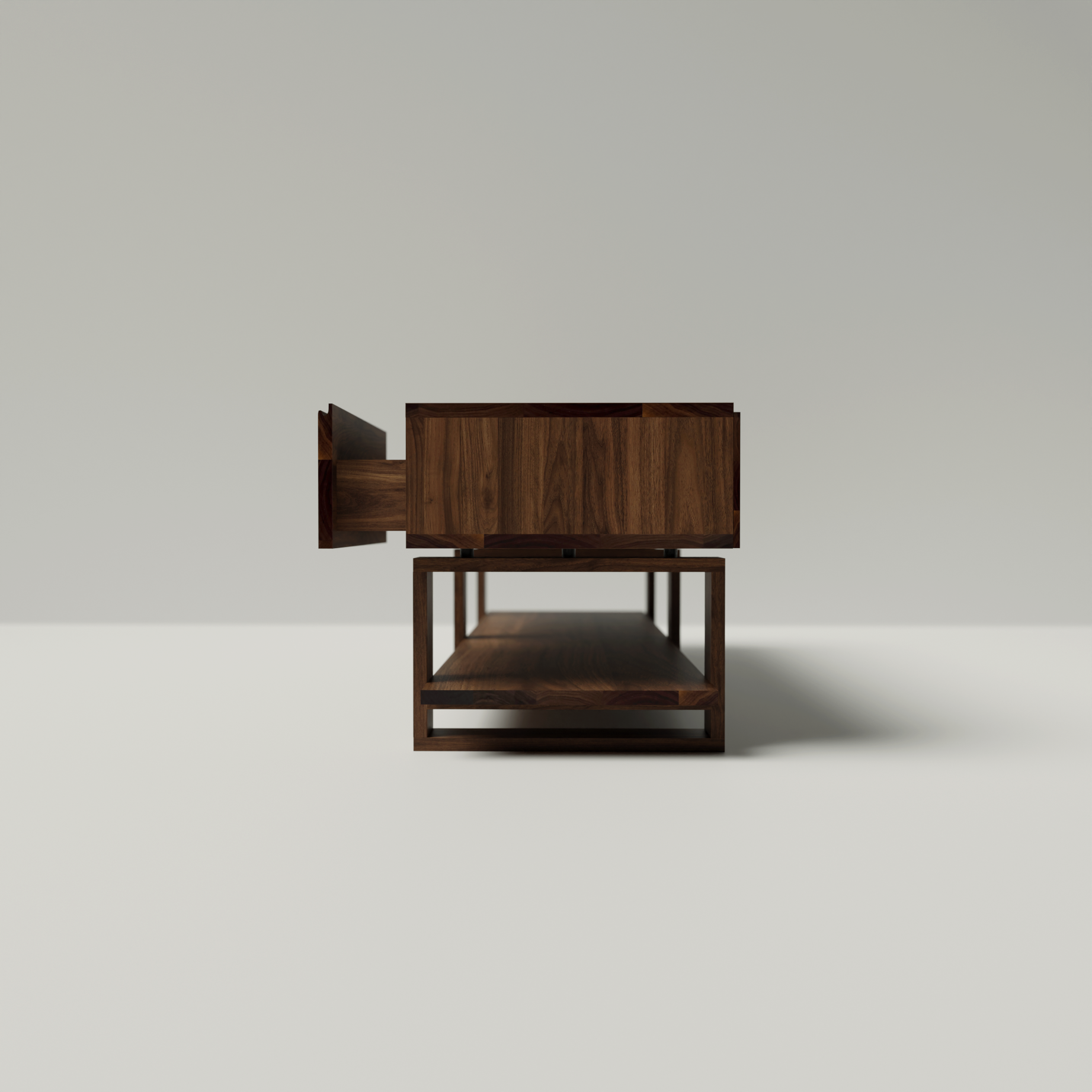 Sideboard „Bodhi“ aus Schwarznussbaumholz