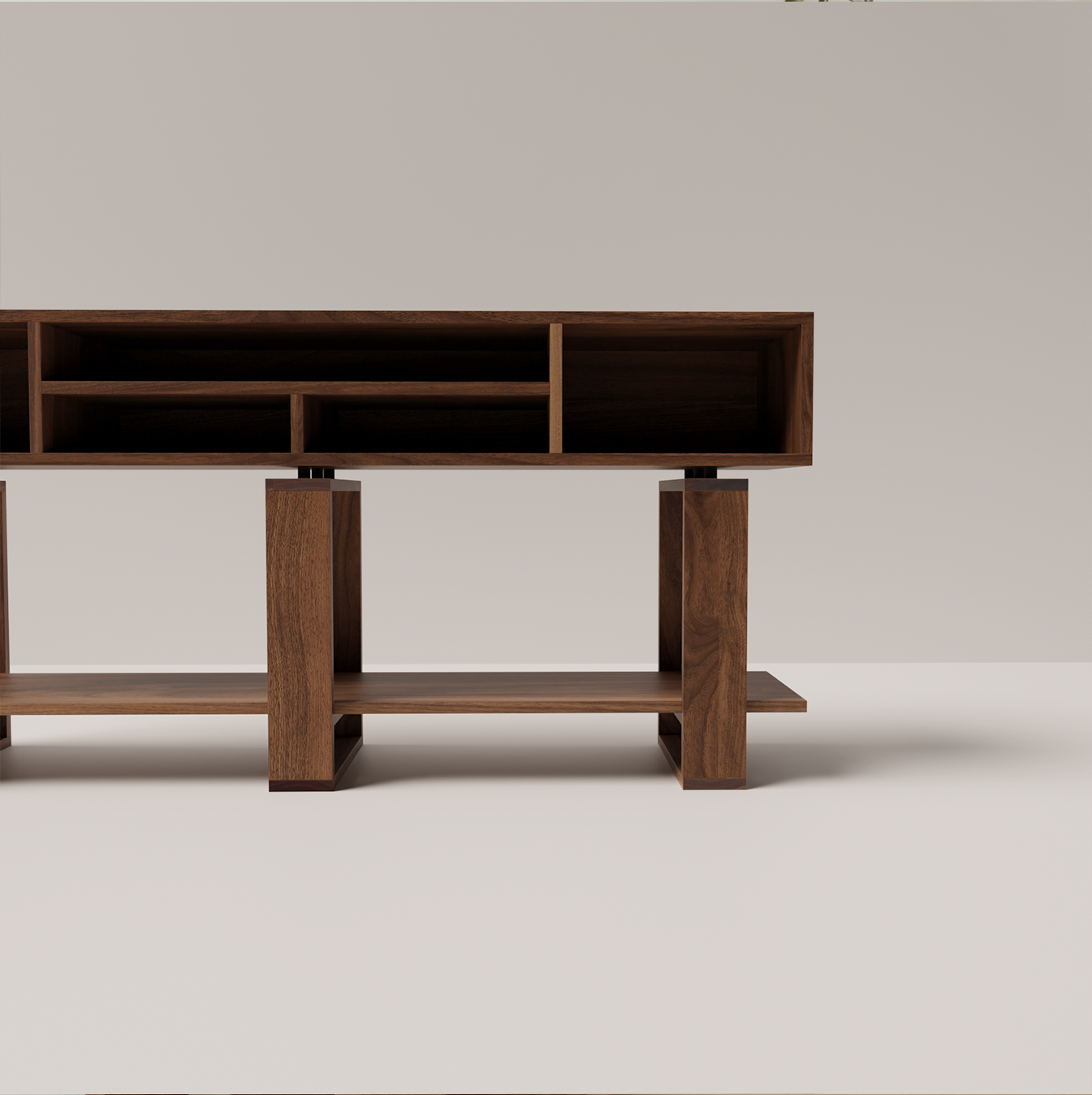 Bodhi Solid Black Walnut Console Table