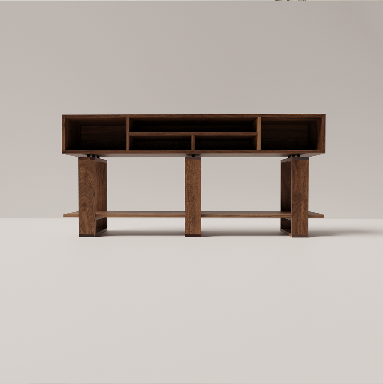 Bodhi Solid Black Walnut Console Table