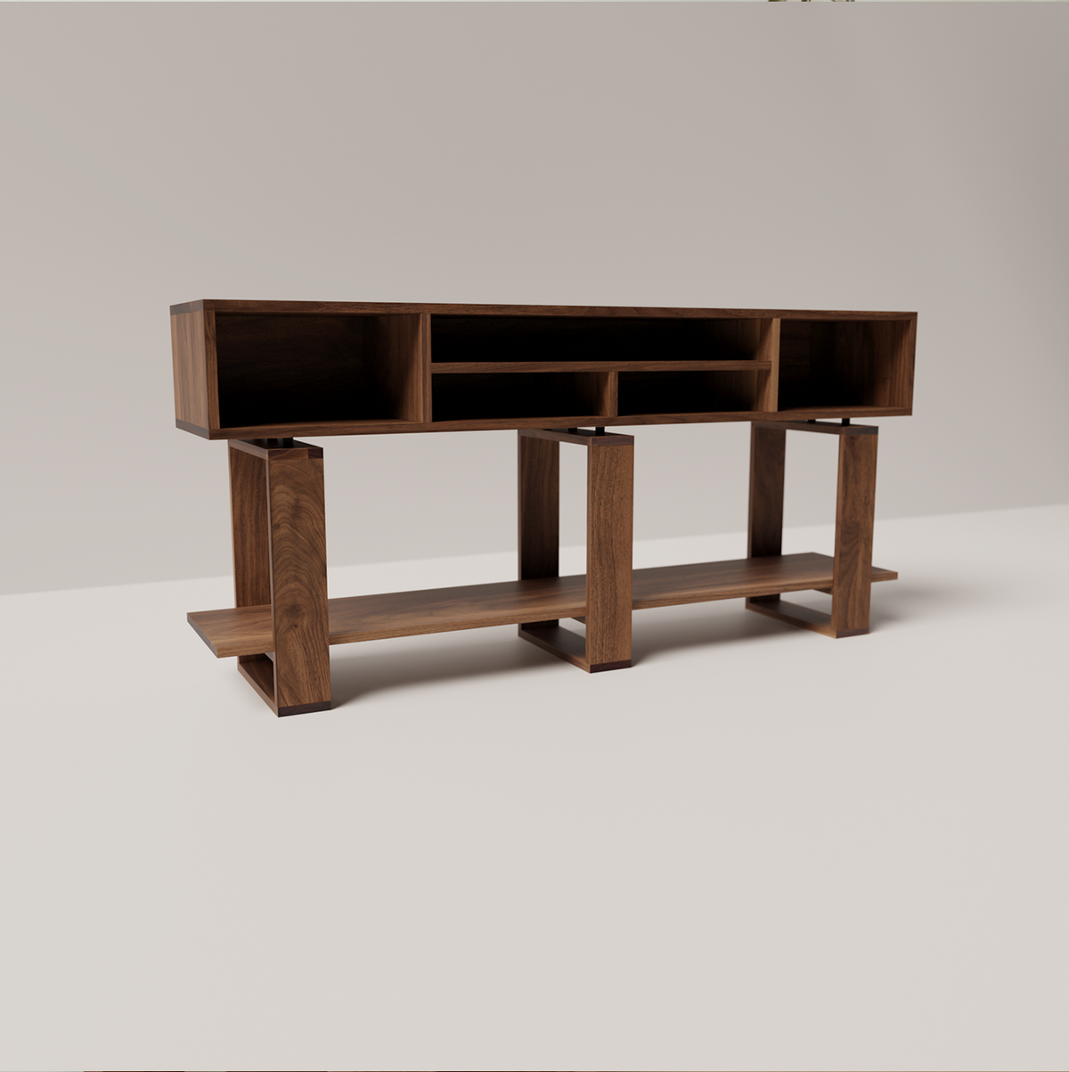 Bodhi Solid Black Walnut Console Table