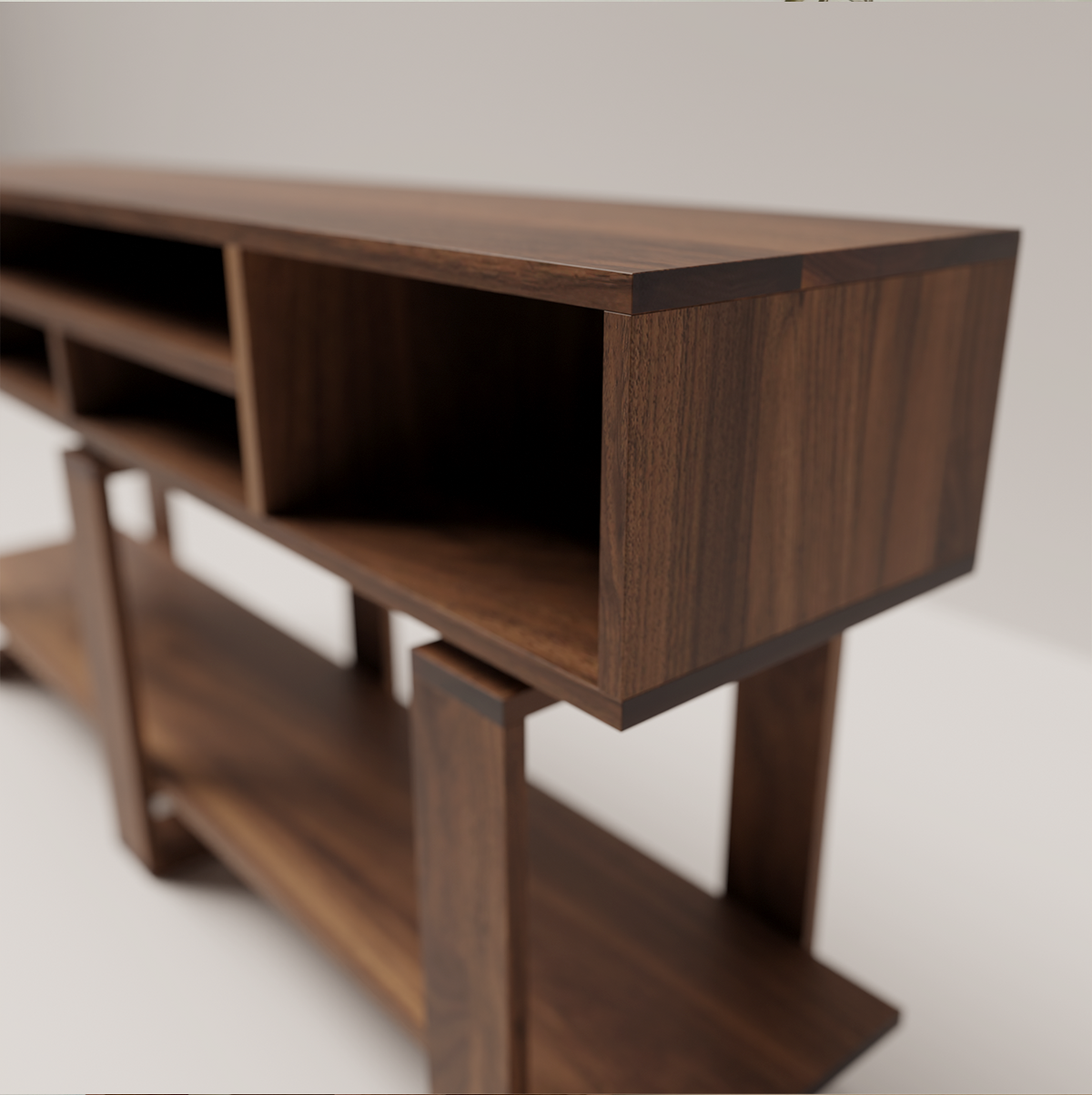 Bodhi Solid Black Walnut Console Table