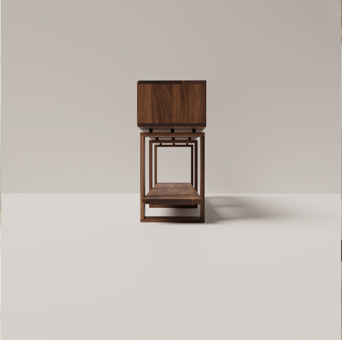 Bodhi Solid Black Walnut Console Table