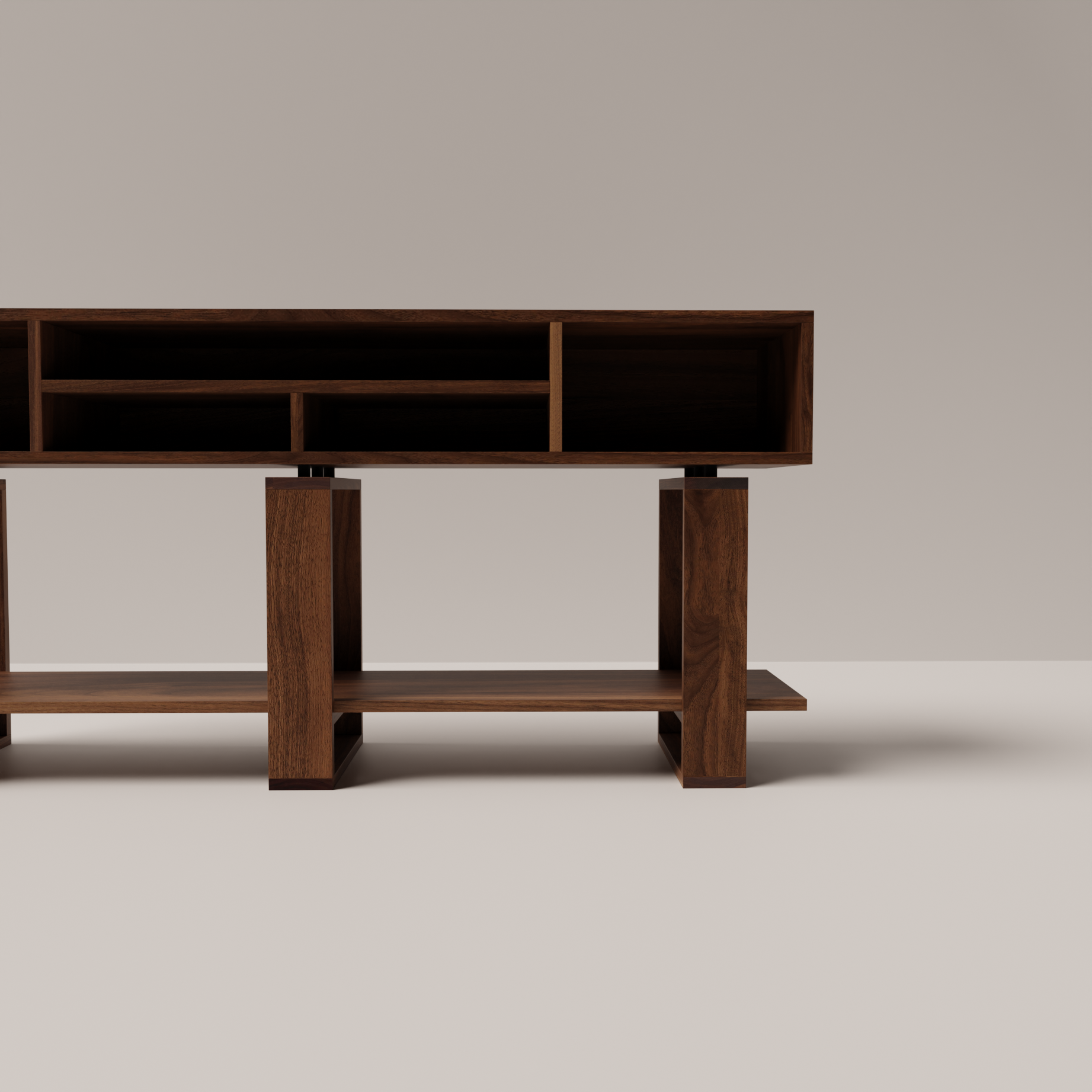 Bodhi Solid Black Walnut Console Table