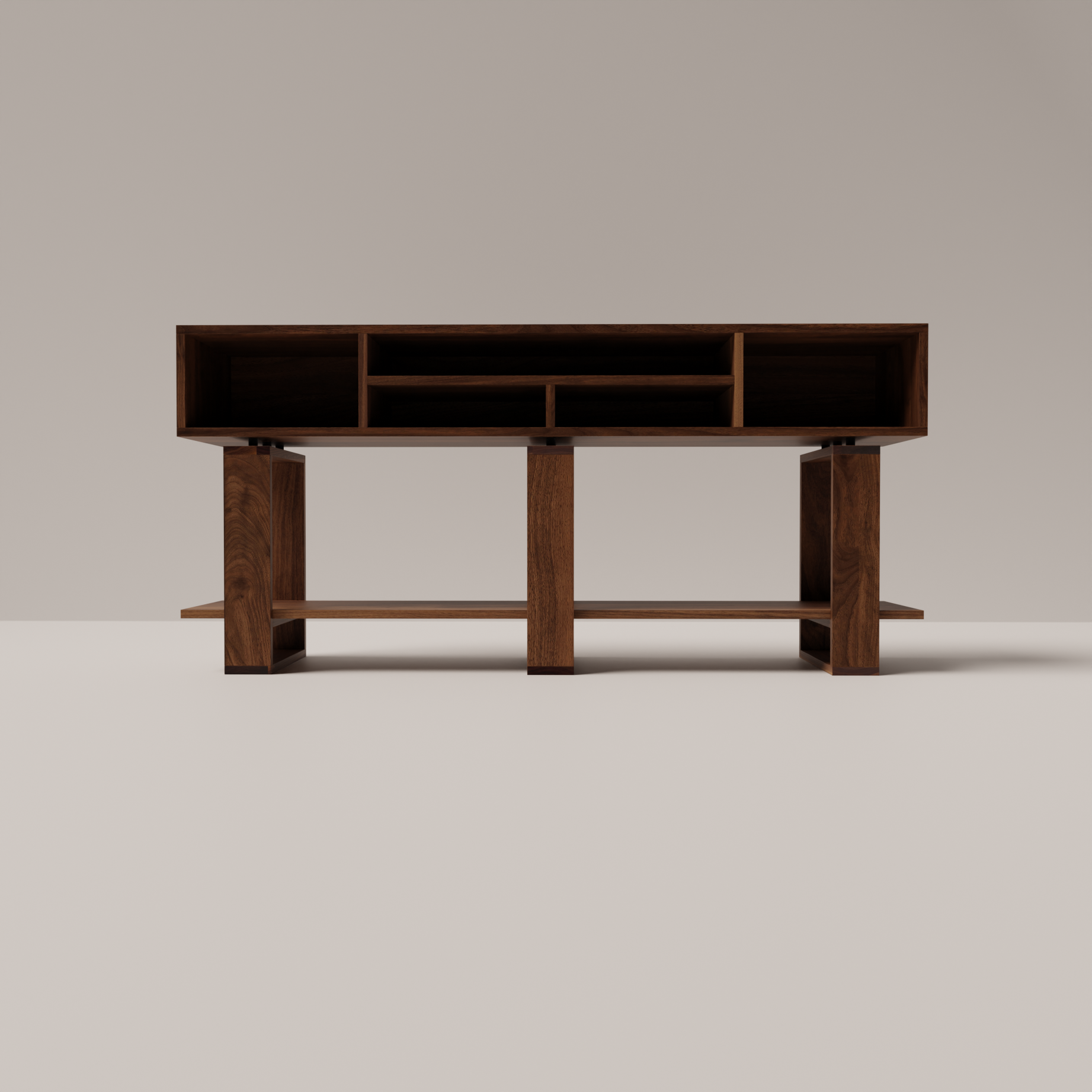 Bodhi Solid Black Walnut Console Table