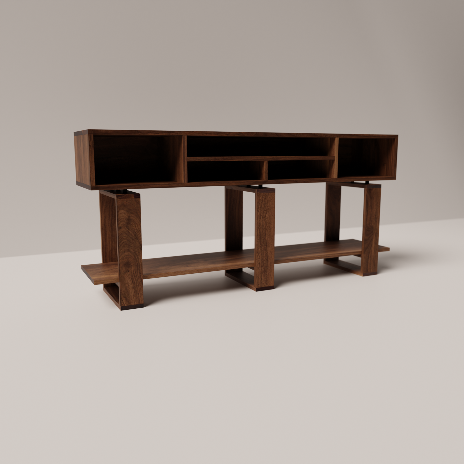Bodhi Solid Black Walnut Console Table