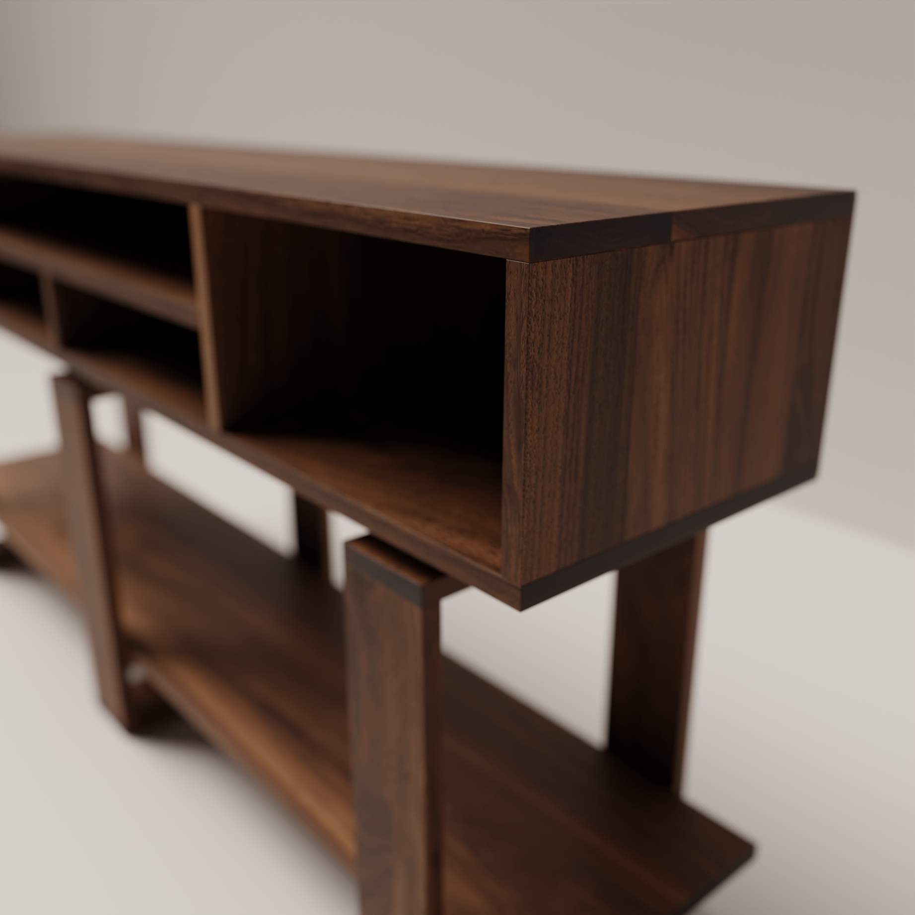 Bodhi Solid Black Walnut Console Table