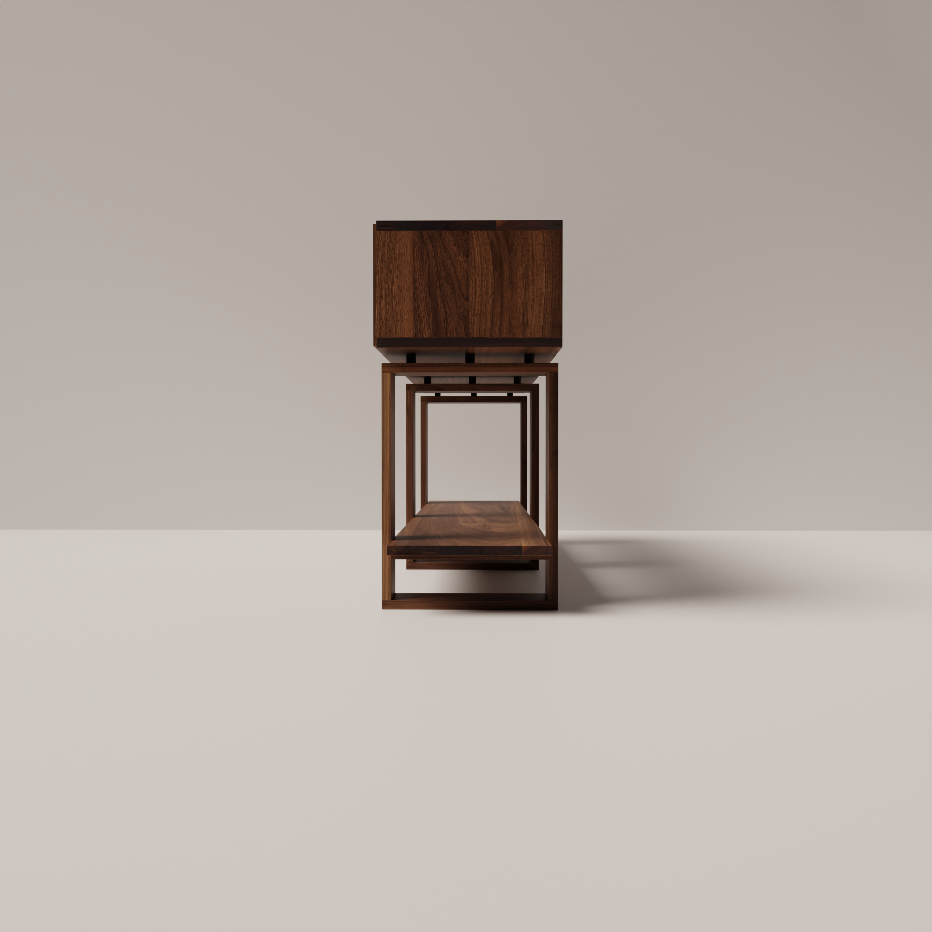 Bodhi Solid Black Walnut Console Table
