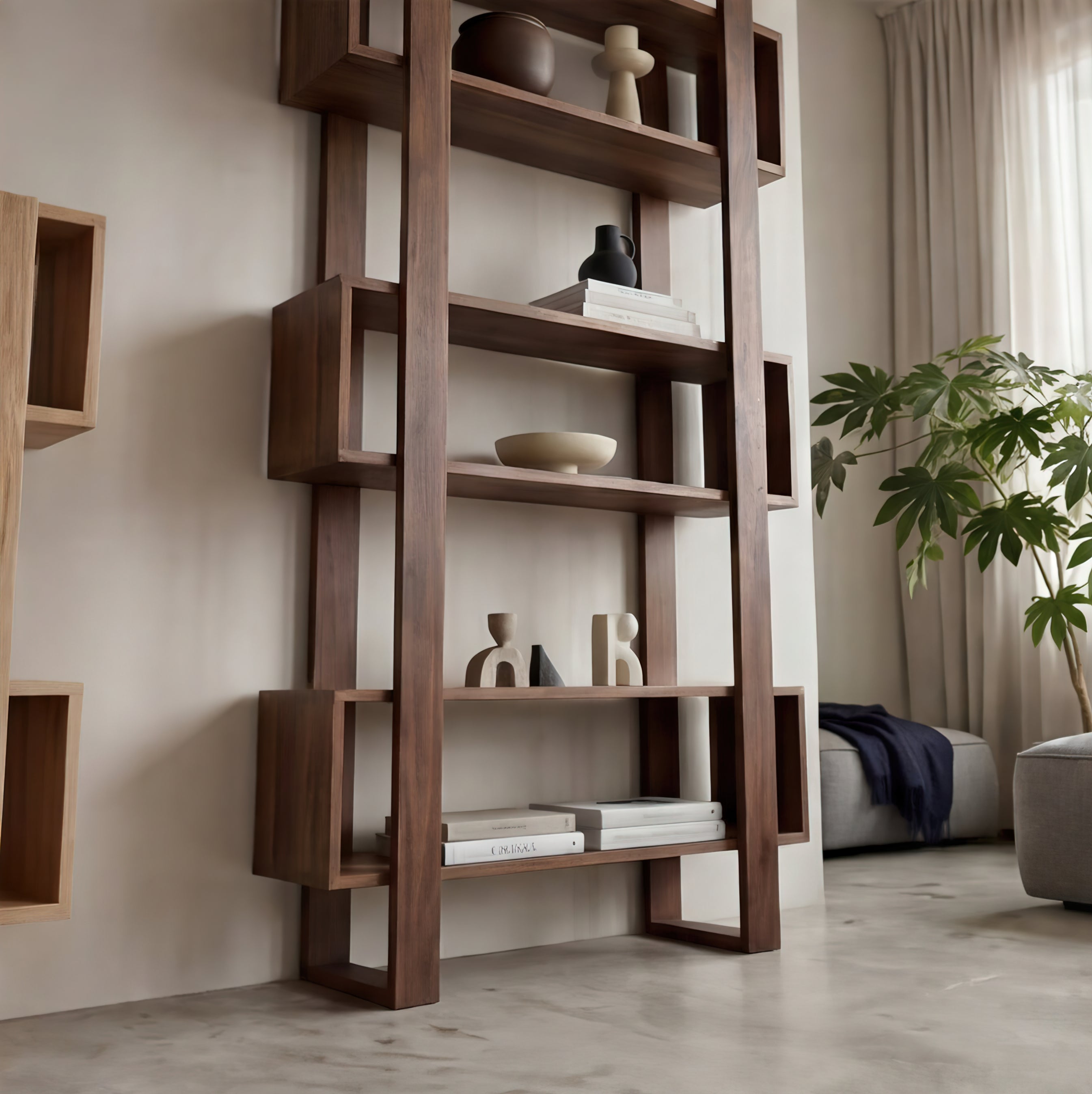 Bodhi Solid Black Walnut Bookcase