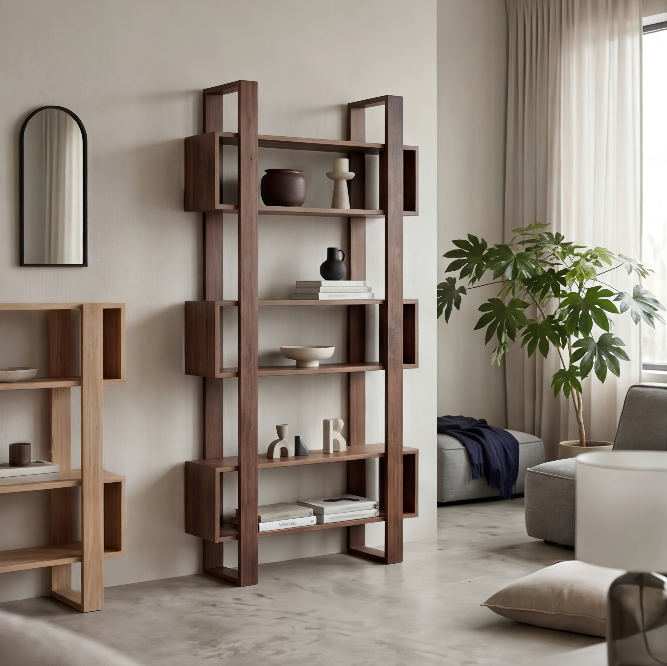 Bodhi Solid Black Walnut Bookcase
