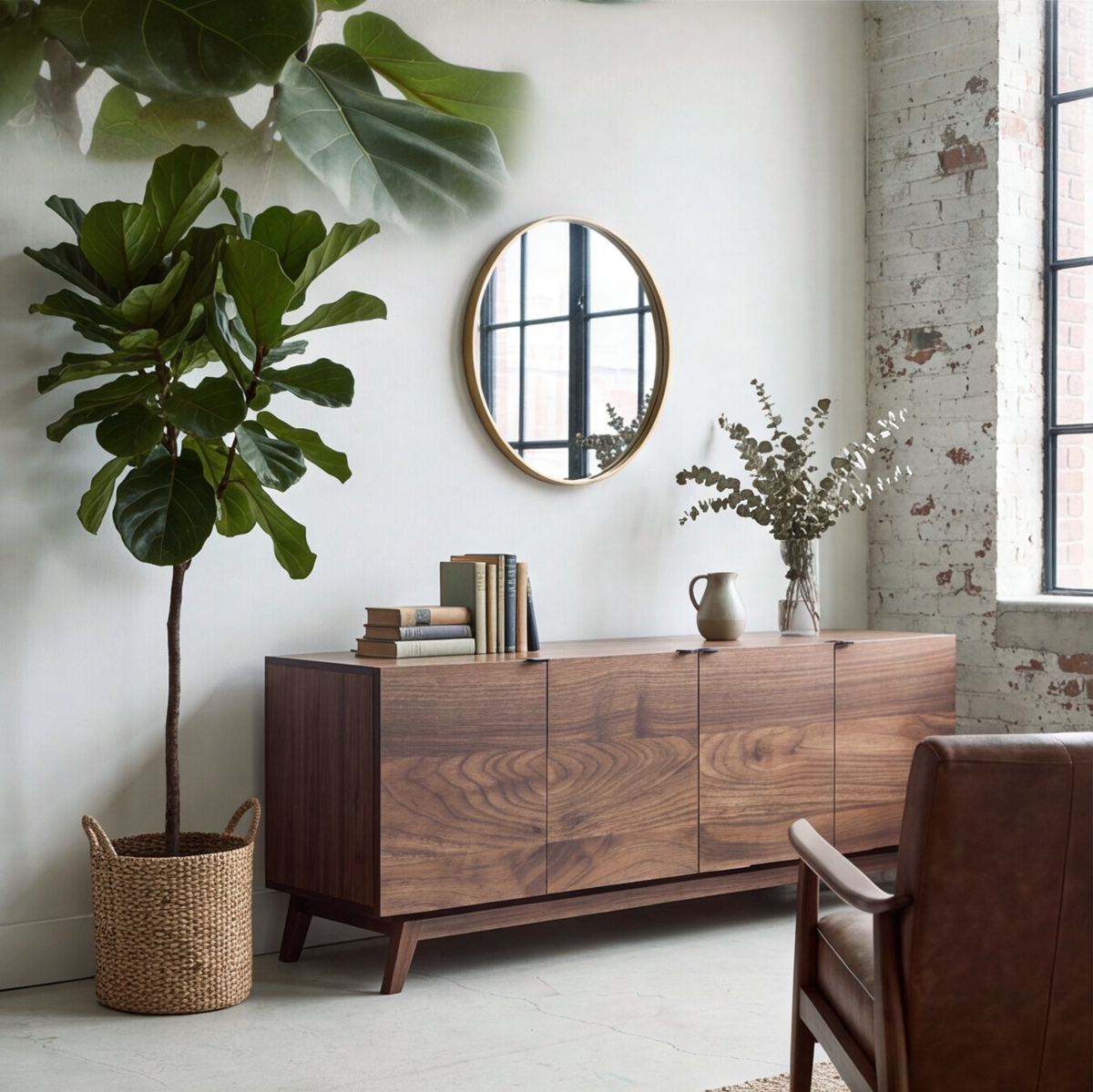Bohdi Walnut Sideboard With Doors