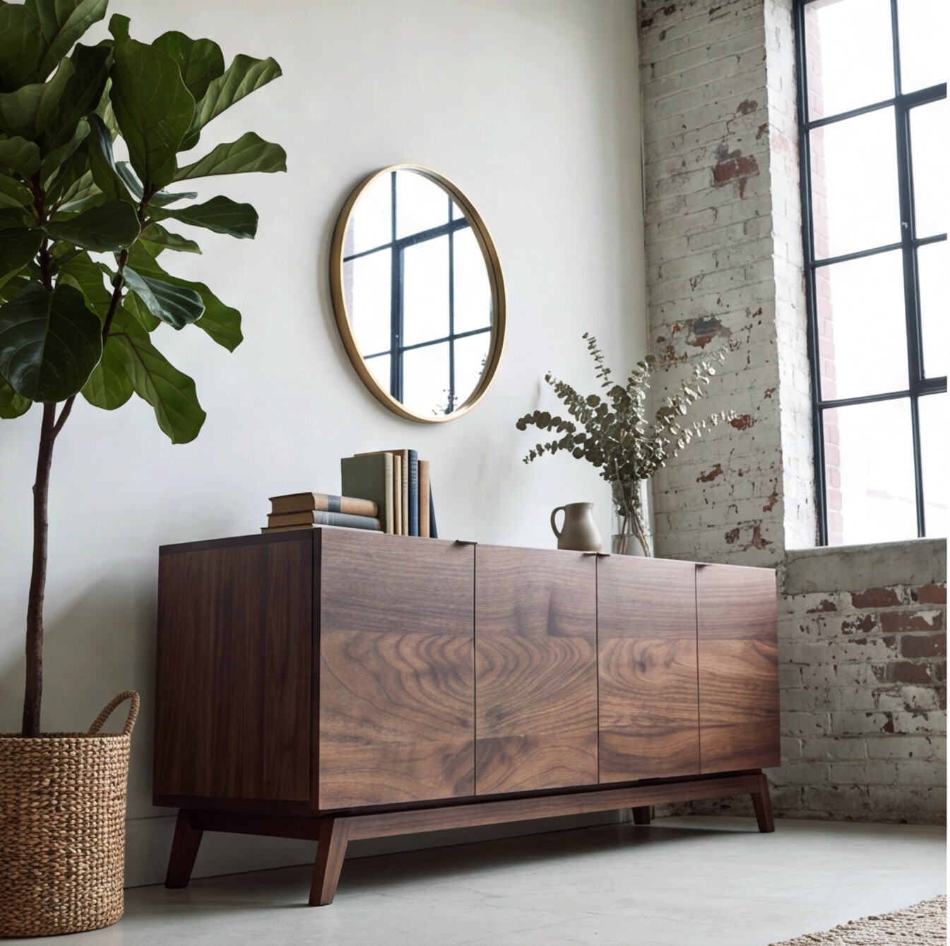 Bohdi Walnut Sideboard With Doors