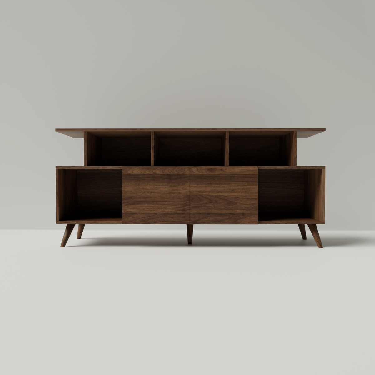 Sideboard aus massivem Schwarznussbaum