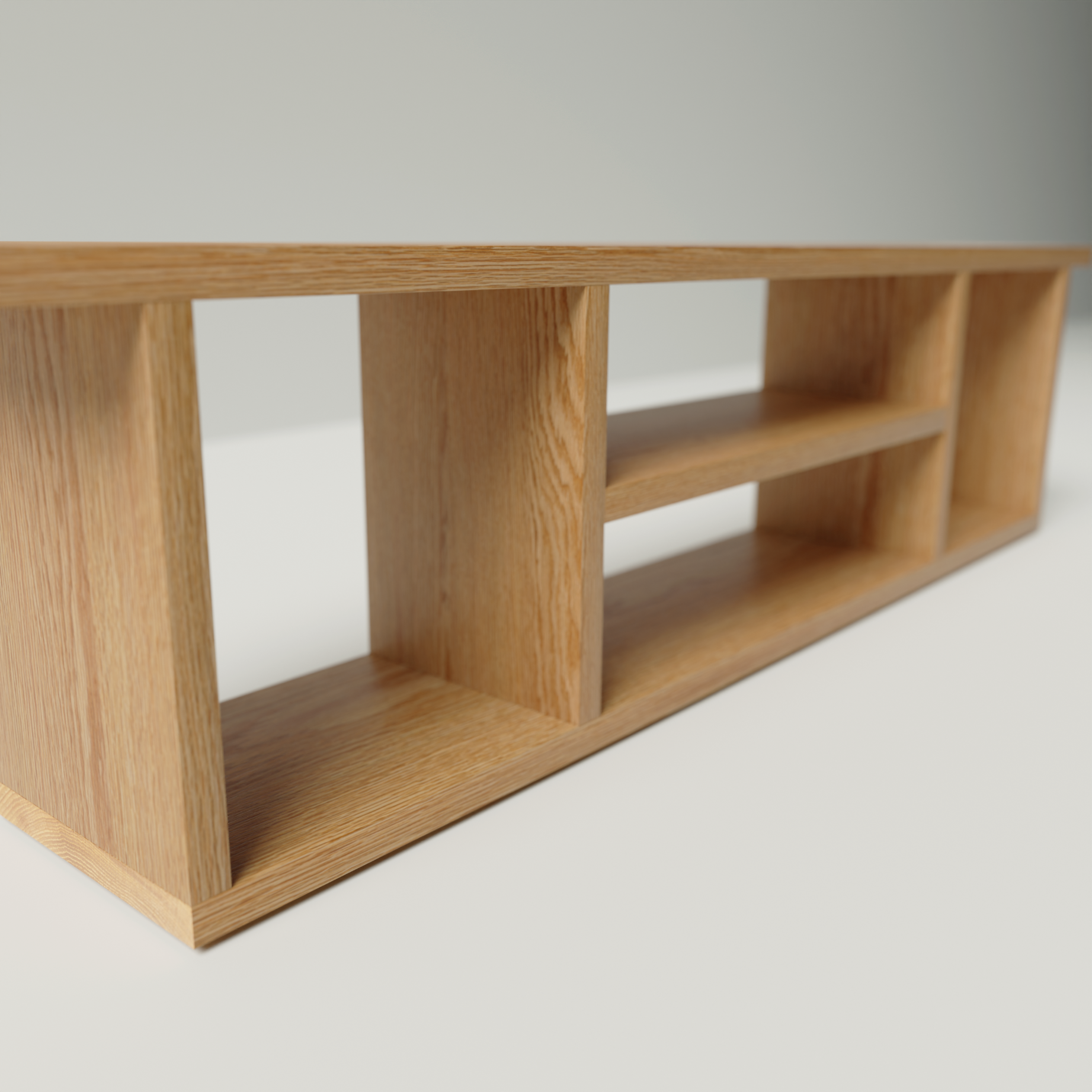Solid Oak End of Bed Storage
