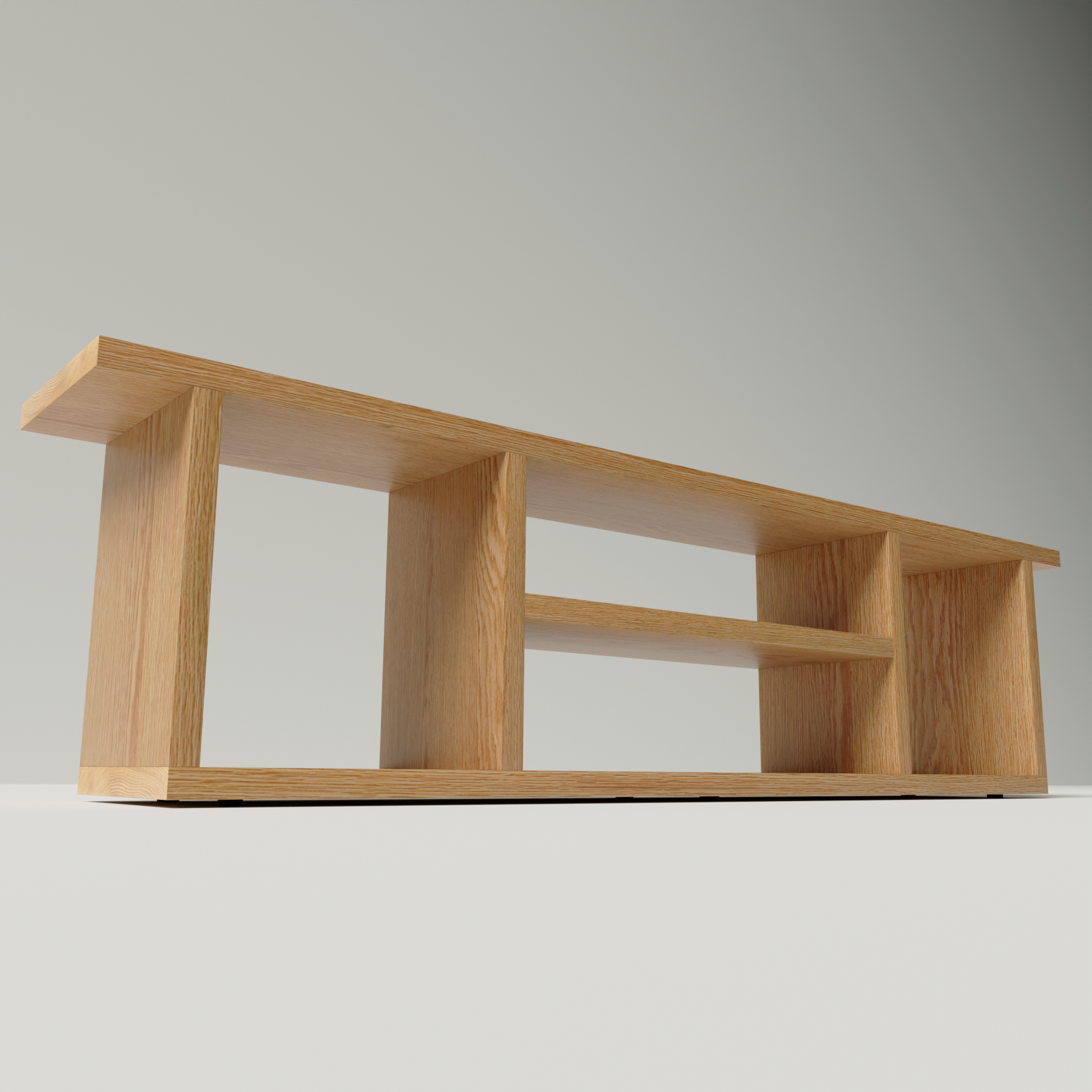Solid Oak End of Bed Storage