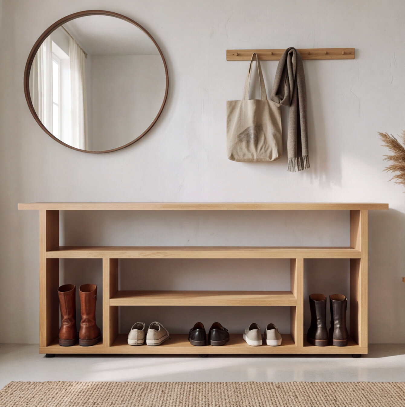3 tier shoe rack with boot space