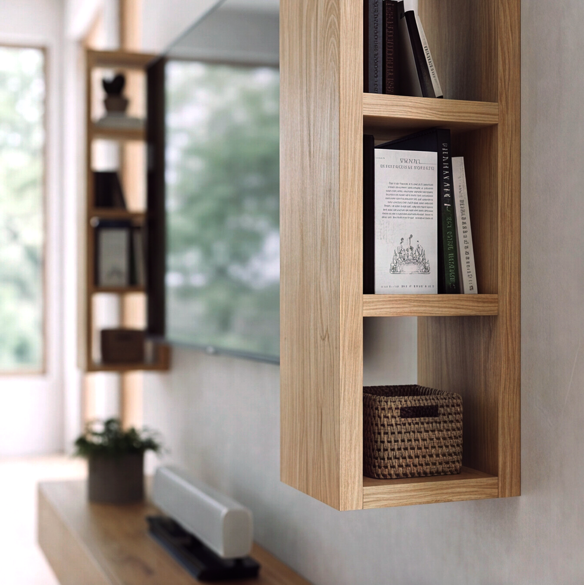 Side Access American Oak Shelf