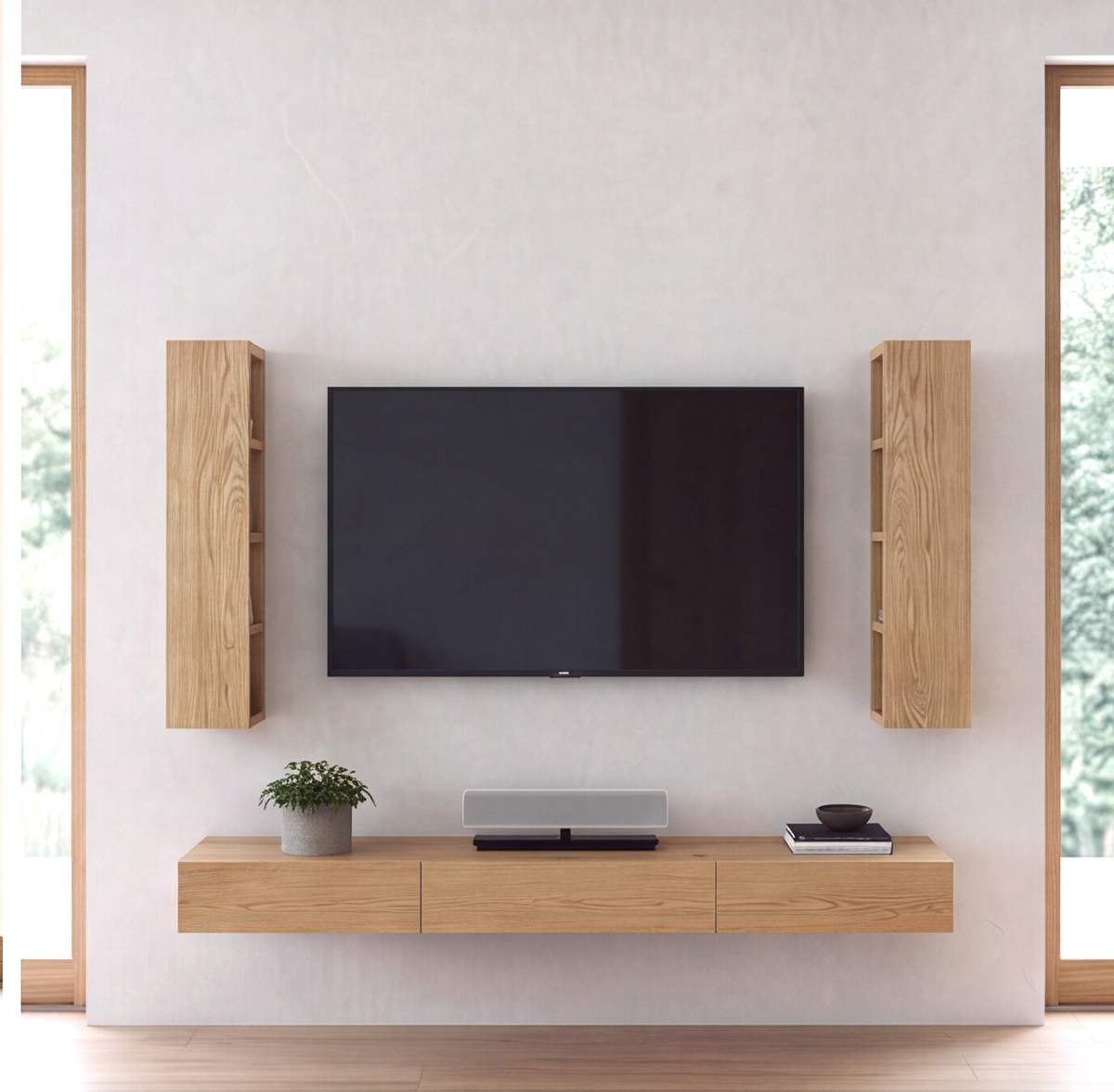 Side Access American Oak Shelf