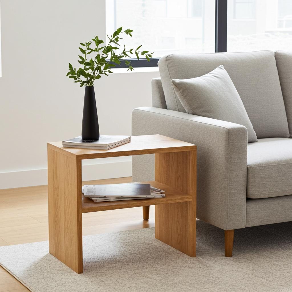 American Oak Side Table