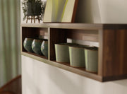 Handmade Black Walnut Wall Shelf for Mugs, Cups & Kitchen Storage