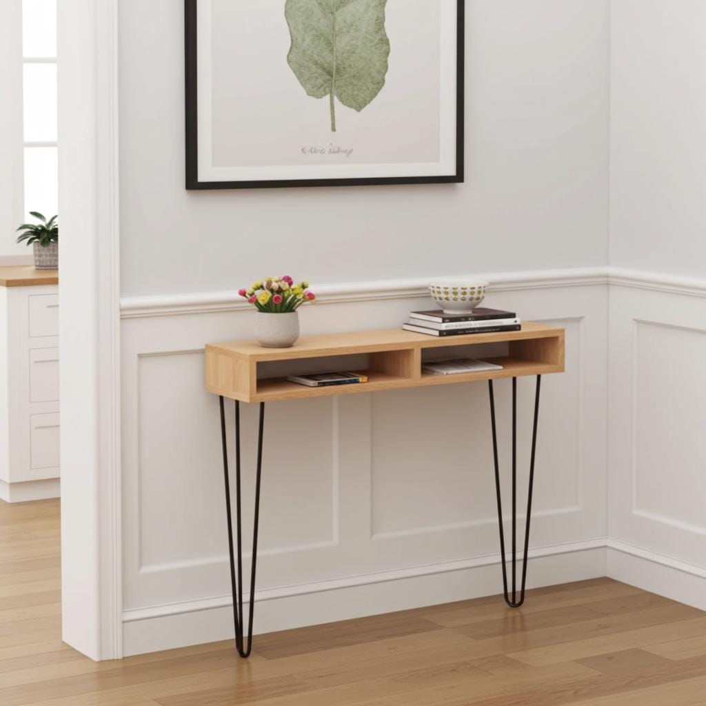 Oak Console Table / Entryway Console