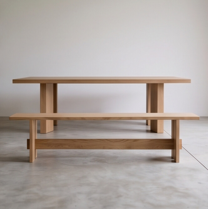 American Oak Bench